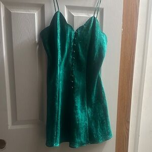 Victoria's Secret Emerald Green Satin Camisole